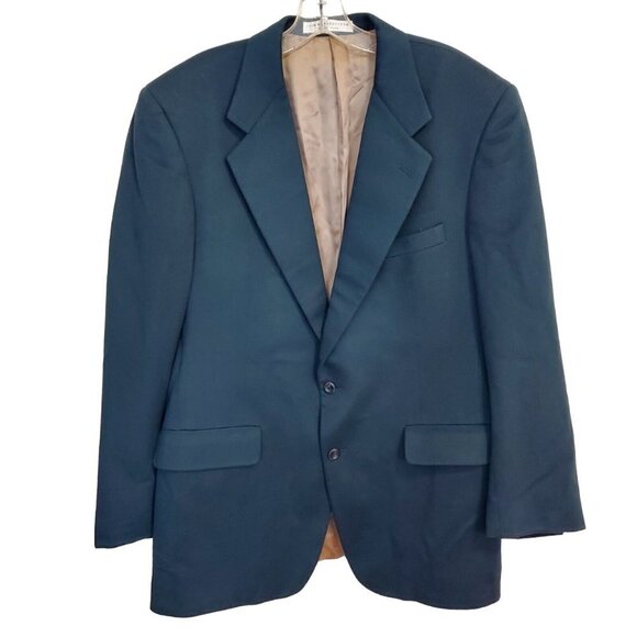 Nordstrom Ing Loro Piana Jacket 43L 100% Cashmere Italy Dark Green Sport Coat